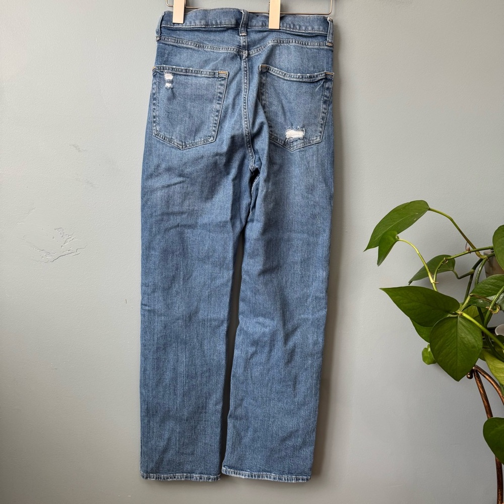 GAP Loose High Rise Jeans Distressed Light Indigo. Women’s 4/27 (actual 27X28) - Picture 6 of 12